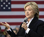 U.S. Democratic Presidential Nominee Hillary Clinton